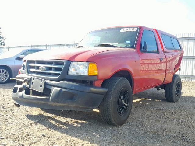 1FTYR10D83PB06399 - 2003 FORD RANGER RED photo 2