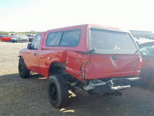 1FTYR10D83PB06399 - 2003 FORD RANGER RED photo 3