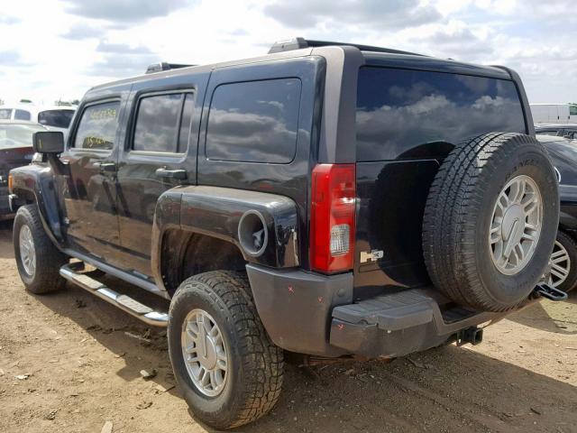 5GTDN136568303917 - 2006 HUMMER H3 BLACK photo 3