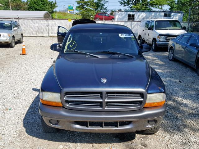 1B7GG16X42S661929 - 2002 DODGE DAKOTA BAS BLUE photo 9