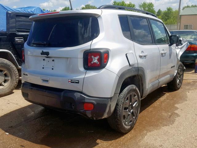 ZACCJBAB3JPH80612 - 2018 JEEP RENEGADE S SILVER photo 4