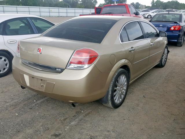 1G8ZV57747F222261 - 2007 SATURN AURA XR GOLD photo 4