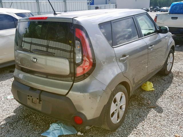 KNDJN2A23G7262727 - 2016 KIA SOUL GRAY photo 4