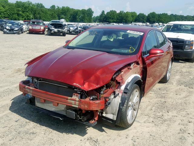 3FA6P0K95HR124901 - 2017 FORD FUSION TIT MAROON photo 2