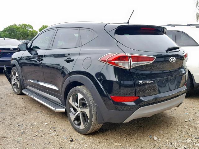 KM8J33A24HU319527 - 2017 HYUNDAI TUCSON LIM BLACK photo 3