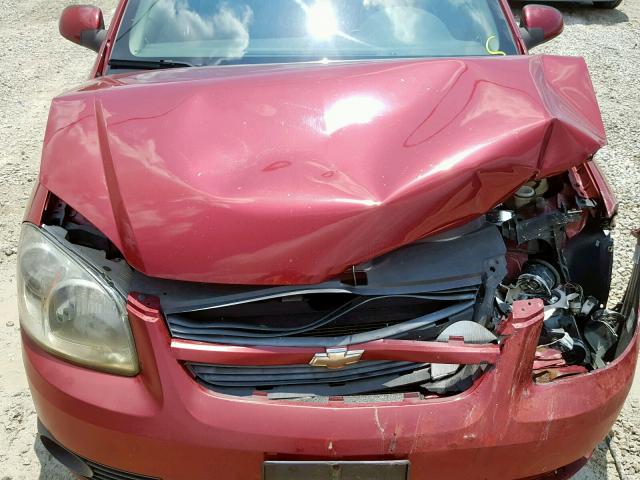 1G1AL58F787263910 - 2008 CHEVROLET COBALT LT RED photo 7