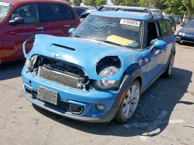 WMWZG3C55DT576616 - 2013 MINI COOPER S C BLUE photo 2