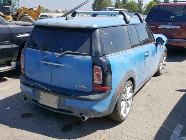 WMWZG3C55DT576616 - 2013 MINI COOPER S C BLUE photo 4