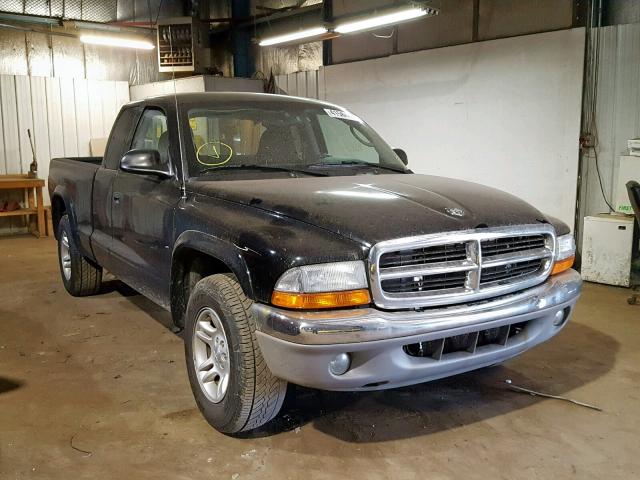 1D7HL42X63S308056 - 2003 DODGE DAKOTA SLT BLACK photo 1