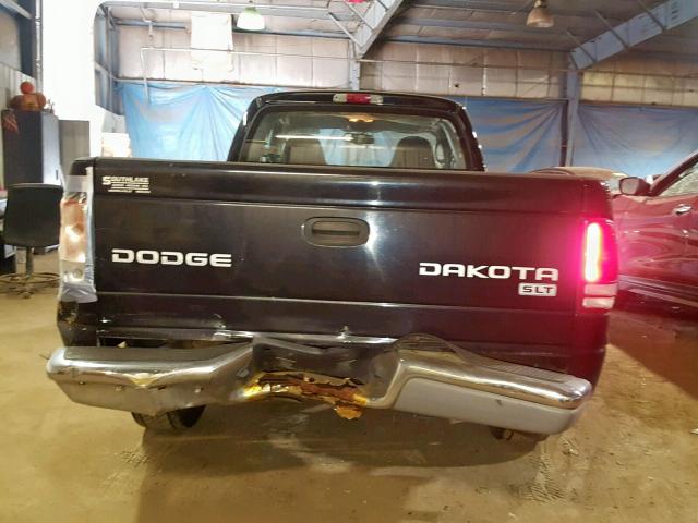 1D7HL42X63S308056 - 2003 DODGE DAKOTA SLT BLACK photo 9