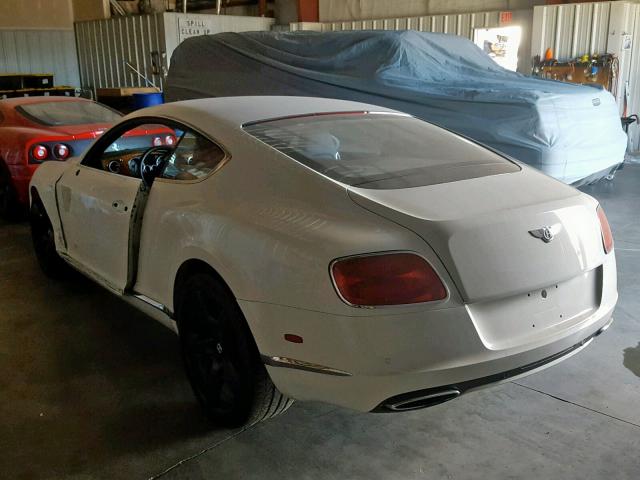 SCBFU7ZA8DC084689 - 2013 BENTLEY CONTINENTA WHITE photo 3