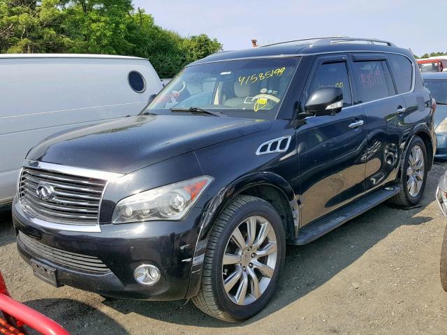 JN8AZ2NC0C9315765 - 2012 INFINITI QX56 BLACK photo 2