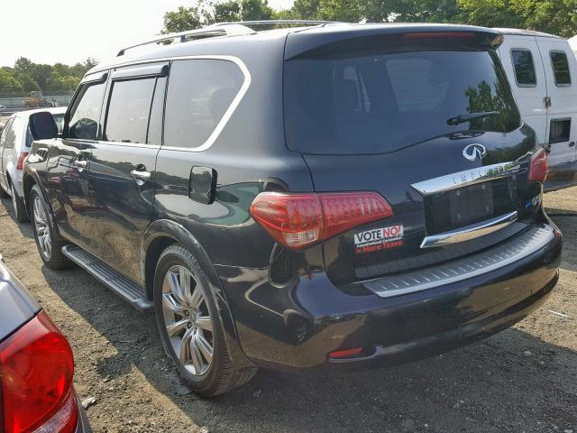 JN8AZ2NC0C9315765 - 2012 INFINITI QX56 BLACK photo 3