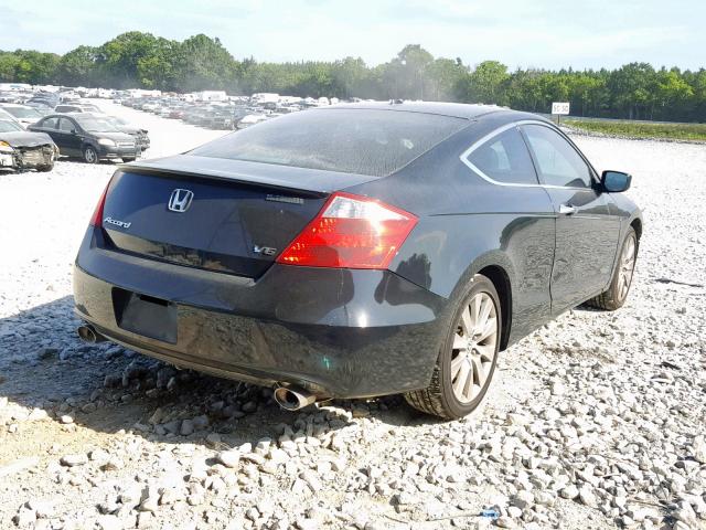 1HGCS2B82AA003114 - 2010 HONDA ACCORD EXL BLACK photo 4