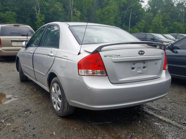 KNAFE221695619213 - 2009 KIA SPECTRA EX SILVER photo 3