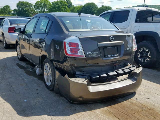 3N1AB61E07L627292 - 2007 NISSAN SENTRA 2.0 BROWN photo 3