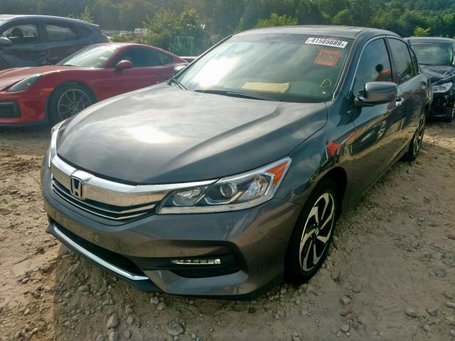 1HGCR2F83GA173500 - 2016 HONDA ACCORD EXL GRAY photo 2