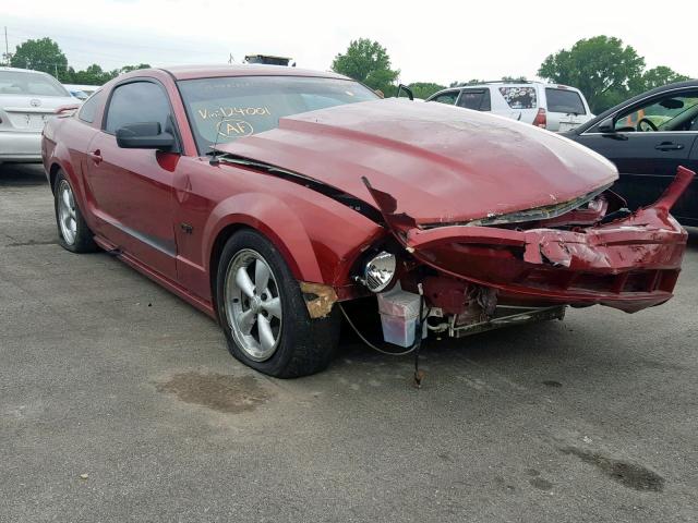 1ZVFT82H165124001 - 2006 FORD MUSTANG GT MAROON photo 1