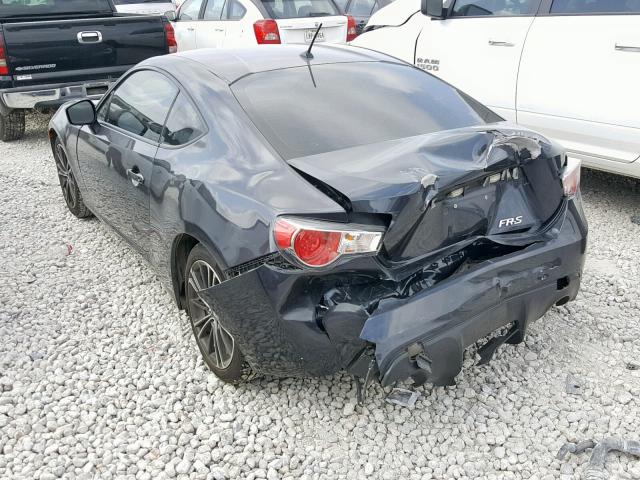 JF1ZNAA11D2721143 - 2013 TOYOTA SCION FR-S GRAY photo 3