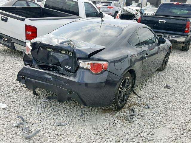 JF1ZNAA11D2721143 - 2013 TOYOTA SCION FR-S GRAY photo 4