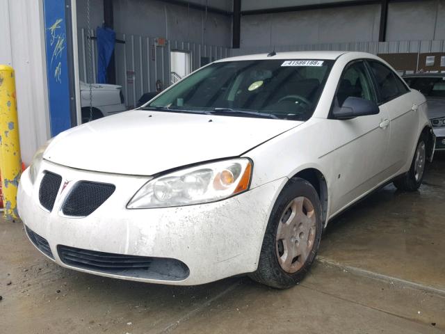 1G2ZF57B484286227 - 2008 PONTIAC G6 VALUE L WHITE photo 2