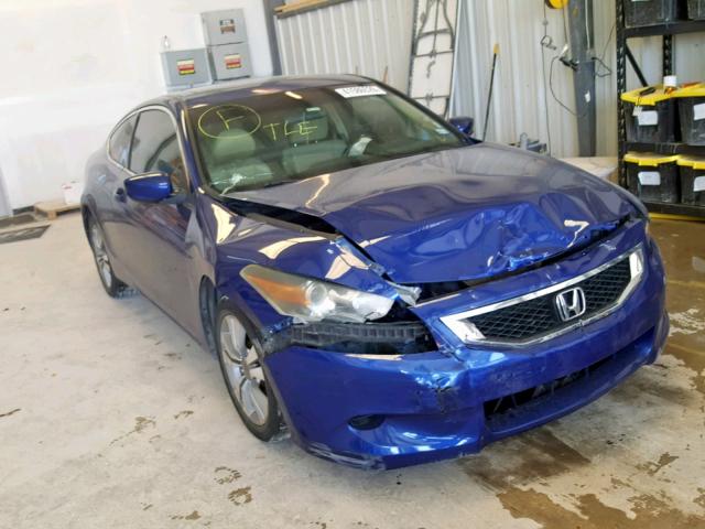 1HGCS12859A025453 - 2009 HONDA ACCORD EXL BLUE photo 1