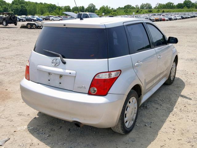 JTKKT624460153100 - 2006 TOYOTA SCION XA SILVER photo 4