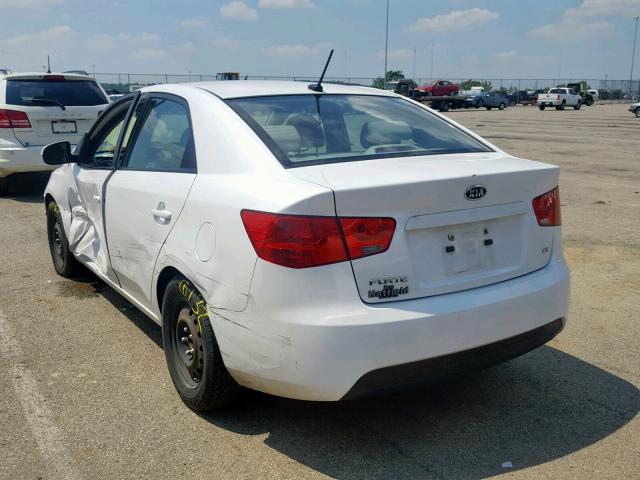 KNAFU4A24C5582713 - 2012 KIA FORTE EX WHITE photo 3