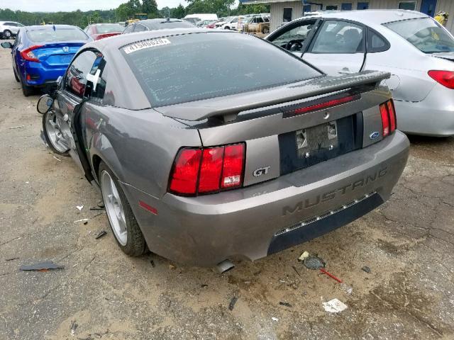 1FAFP42X12F234578 - 2002 FORD MUSTANG GT GRAY photo 3