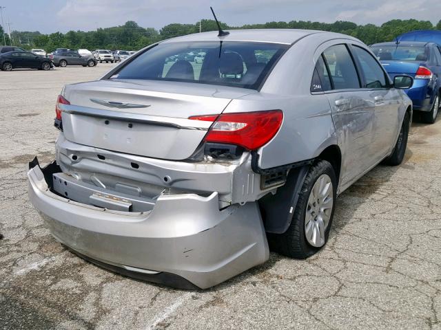 1C3CCBAB6CN318944 - 2012 CHRYSLER 200 LX SILVER photo 4