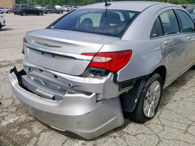 1C3CCBAB6CN318944 - 2012 CHRYSLER 200 LX SILVER photo 9