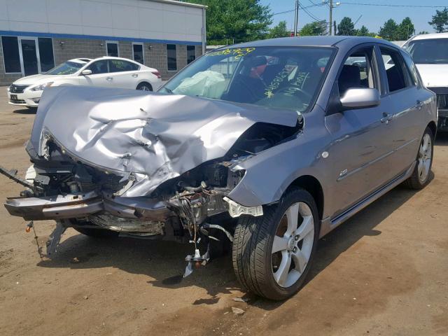 JM1BK144861431680 - 2006 MAZDA 3 HATCHBAC GRAY photo 2