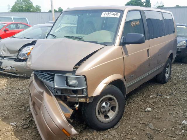 1GNDM19W0VB135551 - 1997 CHEVROLET ASTRO BROWN photo 2