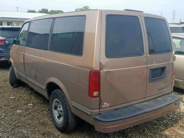 1GNDM19W0VB135551 - 1997 CHEVROLET ASTRO BROWN photo 3