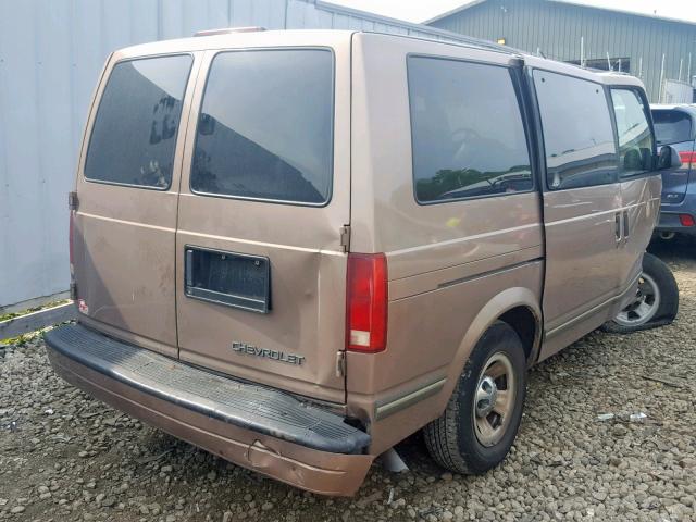 1GNDM19W0VB135551 - 1997 CHEVROLET ASTRO BROWN photo 4