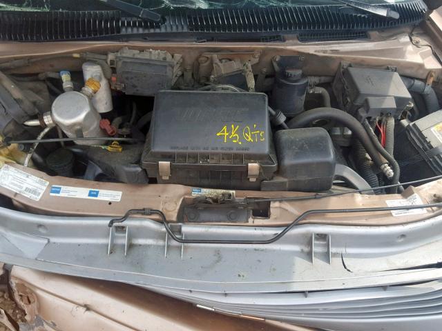 1GNDM19W0VB135551 - 1997 CHEVROLET ASTRO BROWN photo 7