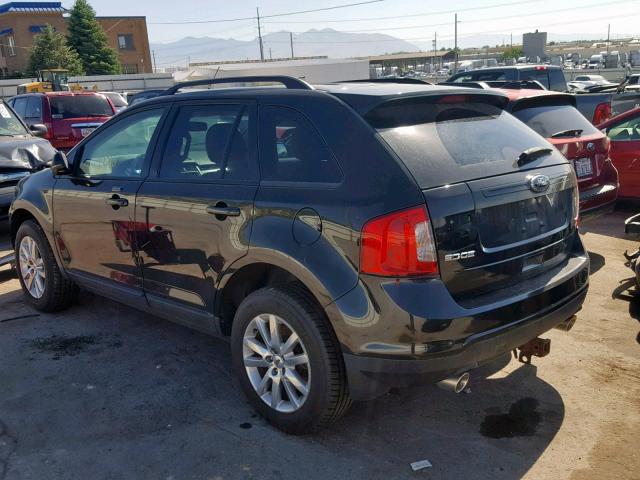 2FMDK4JC6DBB58368 - 2013 FORD EDGE SEL BLACK photo 3