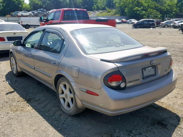 JN1CA31D71T841989 - 2001 NISSAN MAXIMA GXE GRAY photo 3