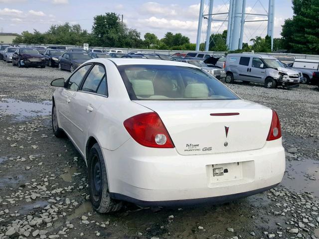 1G2ZF58B174233711 - 2007 PONTIAC G6 VALUE L WHITE photo 3