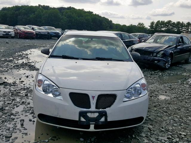 1G2ZF58B174233711 - 2007 PONTIAC G6 VALUE L WHITE photo 9