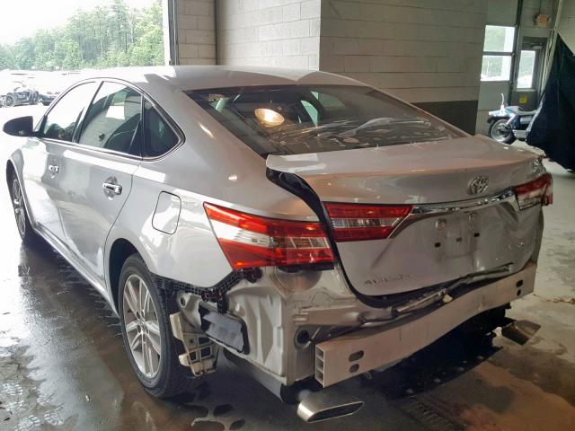 4T1BK1EB5EU120293 - 2014 TOYOTA AVALON BAS SILVER photo 3