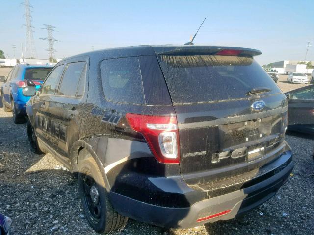 1FM5K8AR9FGB51488 - 2015 FORD EXPLORER P BLACK photo 3