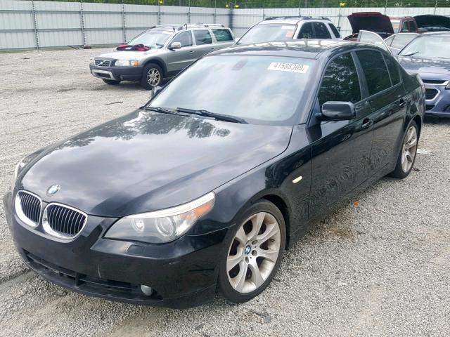 WBANB53537CP04347 - 2007 BMW 550 I BLACK photo 2