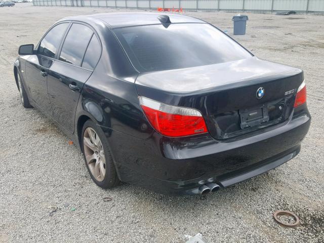 WBANB53537CP04347 - 2007 BMW 550 I BLACK photo 3