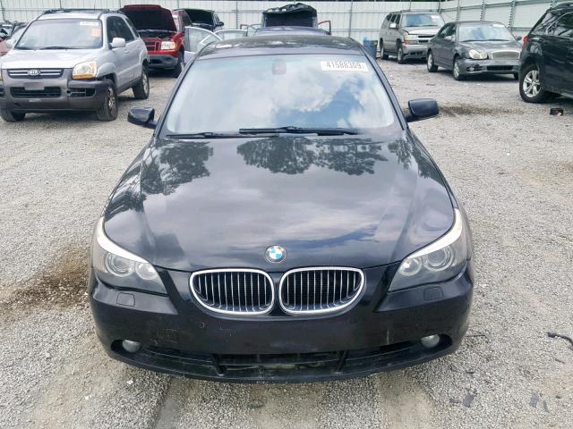 WBANB53537CP04347 - 2007 BMW 550 I BLACK photo 9