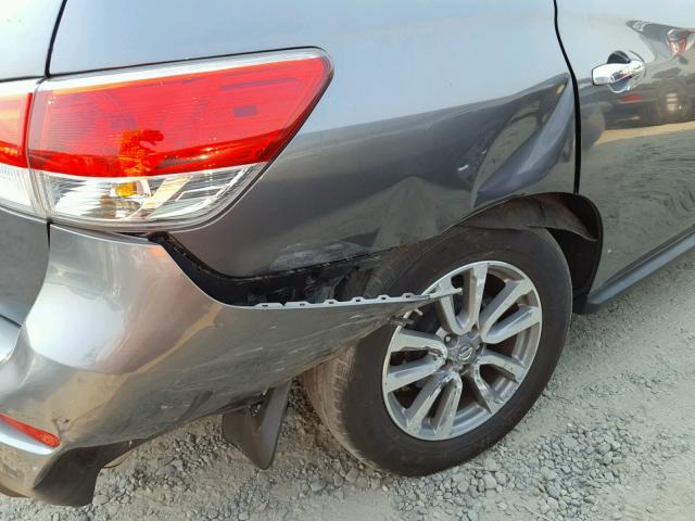 5N1AR2MN7GC623521 - 2016 NISSAN PATHFINDER GRAY photo 9