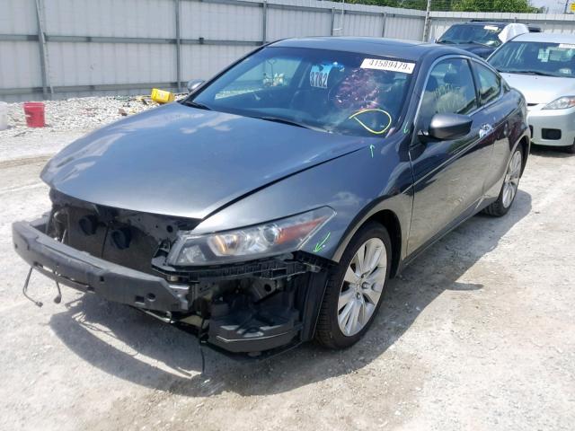 1HGCS2B85AA010476 - 2010 HONDA ACCORD EXL GRAY photo 2