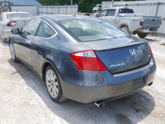 1HGCS2B85AA010476 - 2010 HONDA ACCORD EXL GRAY photo 3