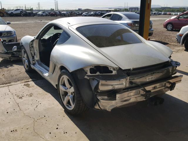 WP0AA29838U762538 - 2008 PORSCHE CAYMAN S SILVER photo 3