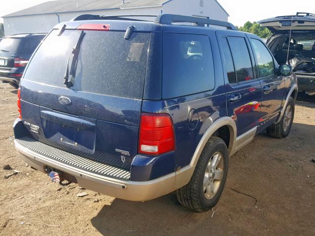 1FMDU74W75UA74542 - 2005 FORD EXPLORER E BLUE photo 4